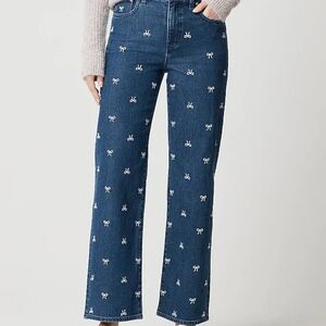 J.Crew Factory Jeans with Bow Pattern 26P